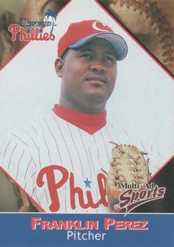 2001 Multi-Ad Clearwater Phillies #22 Franklin Perez Front