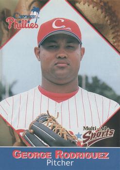 2001 Multi-Ad Clearwater Phillies #23 George Rodriguez Front