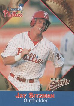 2001 Multi-Ad Clearwater Phillies #25 Jay Sitzman Front