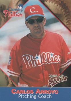 2001 Multi-Ad Clearwater Phillies #28 Carlos Arroyo Front
