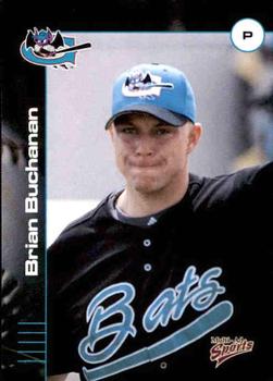 2001 Multi-Ad Greensboro Bats #5 Brian Buchanan Front