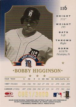 1998 Leaf - Fractal Foundations #116 Bobby Higginson Back