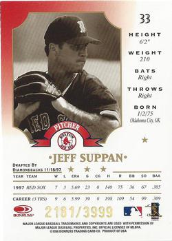 1998 Leaf - Fractal Foundations #33 Jeff Suppan Back