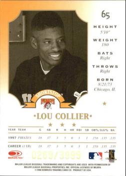 1998 Leaf - Fractal Foundations #65 Lou Collier Back