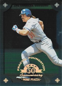 1998 Leaf - Fractal Foundations #92 Mike Piazza Front