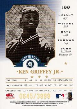 1998 Leaf - Fractal Foundations #100 Ken Griffey Jr. Back