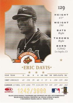 1998 Leaf - Fractal Foundations #129 Eric Davis Back
