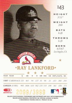 1998 Leaf - Fractal Foundations #143 Ray Lankford Back