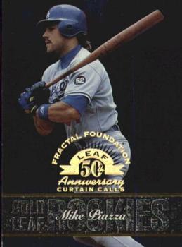 1998 Leaf - Fractal Foundations #152 Mike Piazza Front