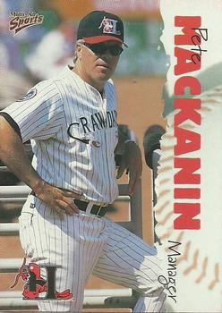 2001 Multi-Ad Hickory Crawdads Update #1 Pete Mackanin Front