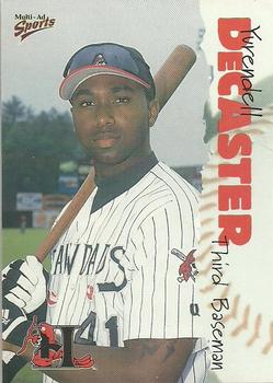 2001 Multi-Ad Hickory Crawdads Update #15 Yurendell DeCaster Front