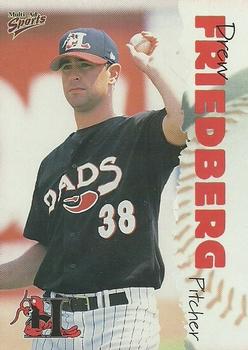 2001 Multi-Ad Hickory Crawdads Update #18 Drew Friedberg Front