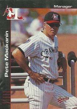 2001 Multi-Ad Hickory Crawdads #1 Pete Mackanin Front