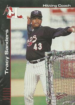 2001 Multi-Ad Hickory Crawdads #3 Tracy Sanders Front