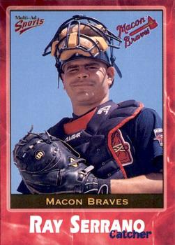 2001 Multi-Ad Macon Braves #13 Ray Serrano Front