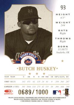 1998 Leaf - Fractal Materials #93 Butch Huskey Back