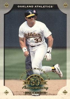 1998 Leaf - Fractal Materials #109 Jose Canseco Front