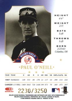 1998 Leaf - Fractal Materials #118 Paul O'Neill Back