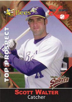 2001 Multi-Ad Midwest League Top Prospects #5 Scott Walter Front