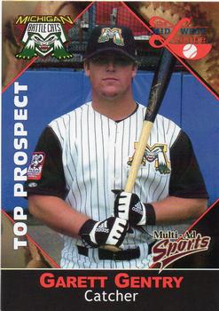 2001 Multi-Ad Midwest League Top Prospects #18 Garett Gentry Front