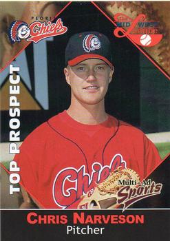 2001 Multi-Ad Midwest League Top Prospects #20 Chris Narveson Front