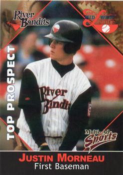 2001 Multi-Ad Midwest League Top Prospects #22 Justin Morneau Front