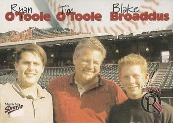 2001 Multi-Ad Oklahoma RedHawks #28 Ryan O'Toole / Tim O'Toole / Blake Broaddus Front