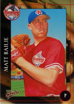 2001 Multi-Ad Reading Phillies #2 Matt Bailie Front