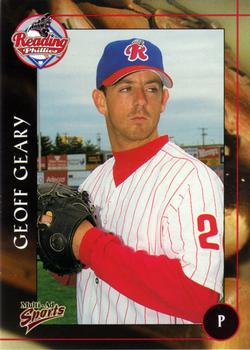 2001 Multi-Ad Reading Phillies #8 Geoff Geary Front