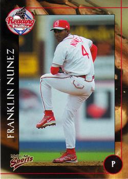 2001 Multi-Ad Reading Phillies #13 Franklin Nunez Front