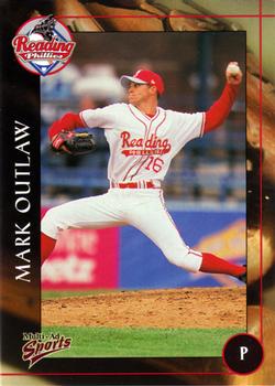 2001 Multi-Ad Reading Phillies #14 Mark Outlaw Front