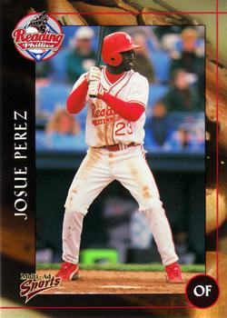 2001 Multi-Ad Reading Phillies #15 Josue Perez Front