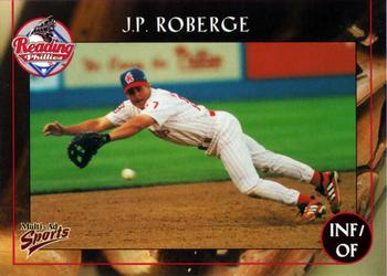 2001 Multi-Ad Reading Phillies #16 J.P. Roberge Front