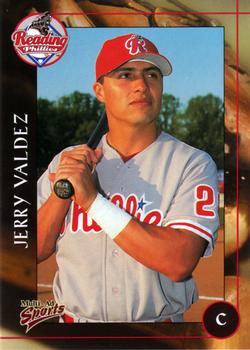 2001 Multi-Ad Reading Phillies #21 Jerry Valdez Front