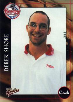 2001 Multi-Ad Reading Phillies #29 Derek Shore Front