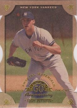 1998 Leaf - Fractal Materials Die Cuts #132 Andy Pettitte Front