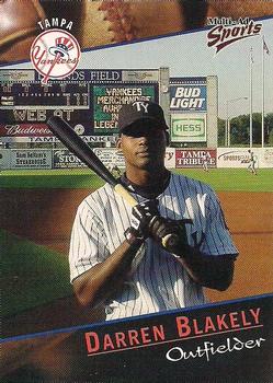 2001 Multi-Ad Tampa Yankees #6 Darren Blakely Front
