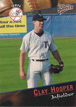 2001 Multi-Ad Tampa Yankees #12 Clay Hooper Front