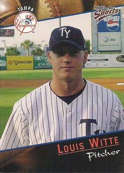2001 Multi-Ad Tampa Yankees #29 Louis Witte Front