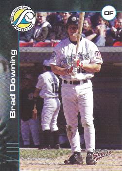 2001 Multi-Ad West Michigan Whitecaps #6 Brad Downing Front