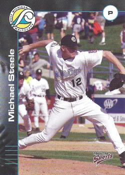 2001 Multi-Ad West Michigan Whitecaps #21 Michael Steele Front