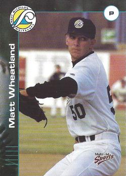 2001 Multi-Ad West Michigan Whitecaps #25 Matt Wheatland Front