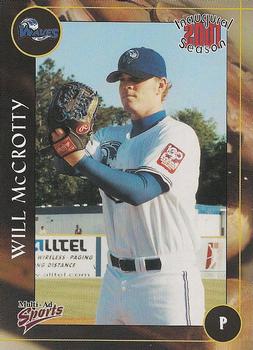 2001 Multi-Ad Wilmington Waves #16 Will McCrotty Front