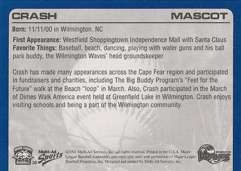 2001 Multi-Ad Wilmington Waves #30 Crash Back