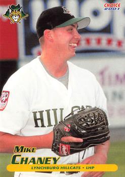 2001 Choice Lynchburg Hillcats #18 Mike Chaney Front