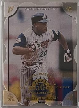 1998 Leaf - Fractal Materials Z2 Axis #34 Rickey Henderson Front
