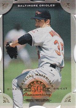 1998 Leaf - Fractal Materials Z2 Axis #43 Mike Mussina Front