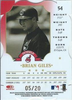 1998 Leaf - Fractal Materials Z2 Axis #54 Brian Giles Back