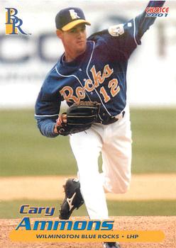 2001 Choice Wilmington Blue Rocks #01 Cary Ammons Front