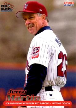 2001 Choice Scranton/Wilkes-Barre Red Barons #14 Jerry Martin Front